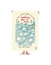 ONE ZIPPER BEACH TOWEL HAPPINESS IN WAVES